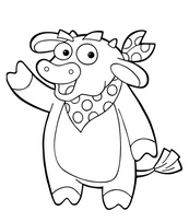 coloriage Dora la vache